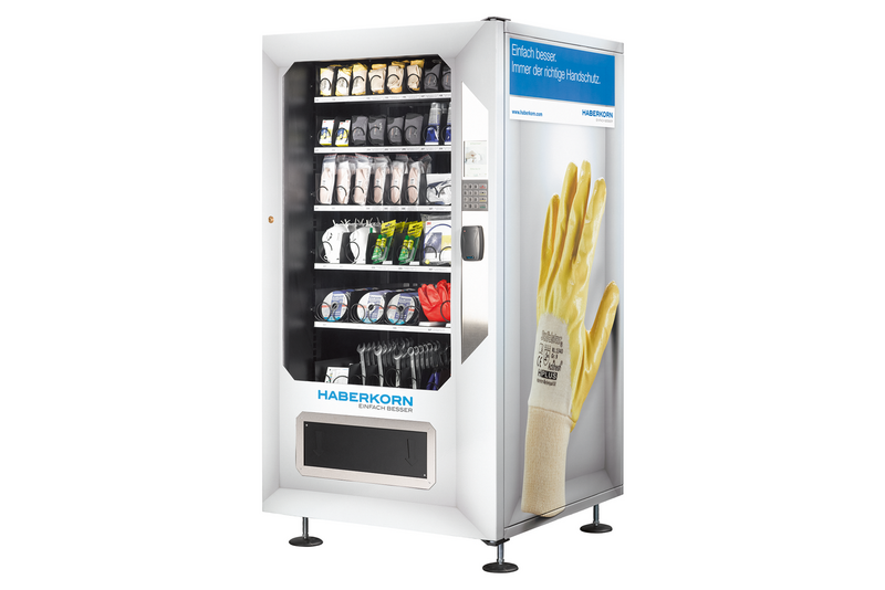 Ausgabeautomat mit Arbeitsschutzprodukten